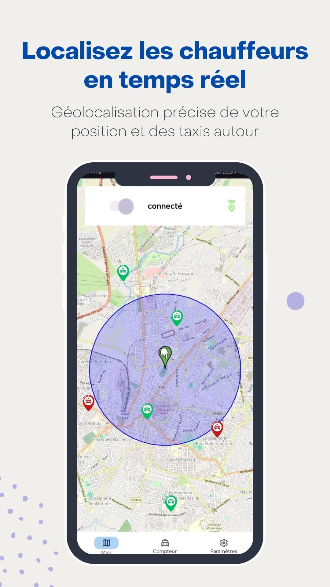 Carte en temps réel